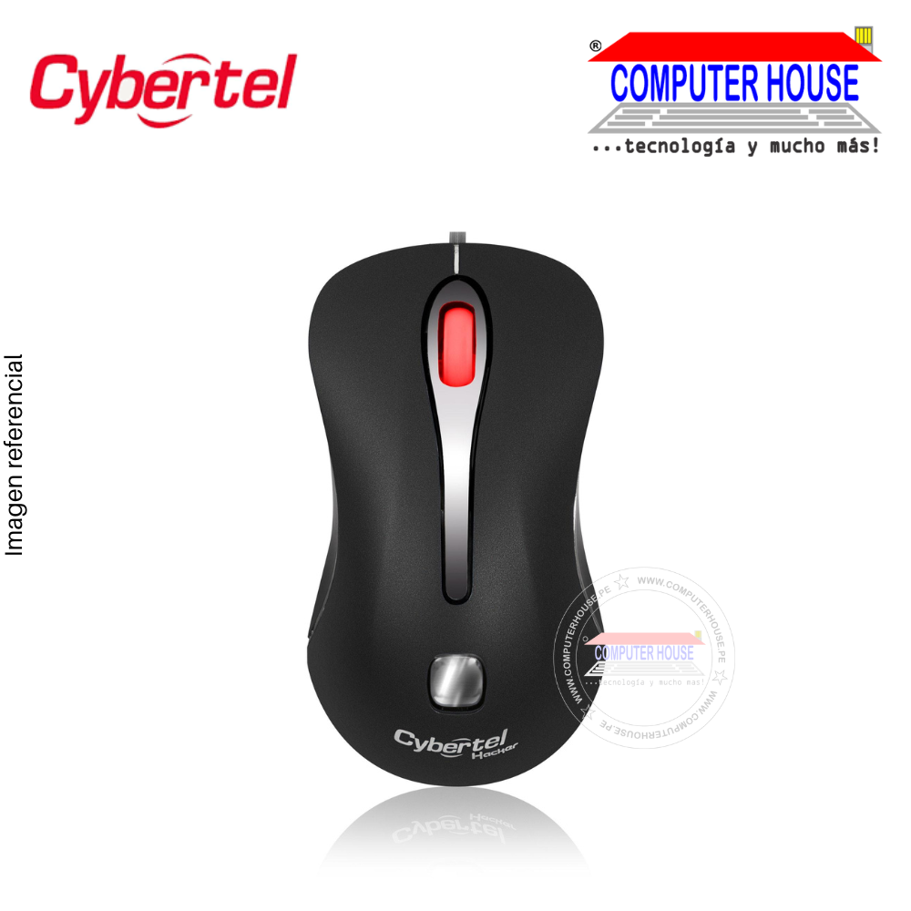 CYBERTEL Mouse alámbrico HACKER M217 conexión USB.