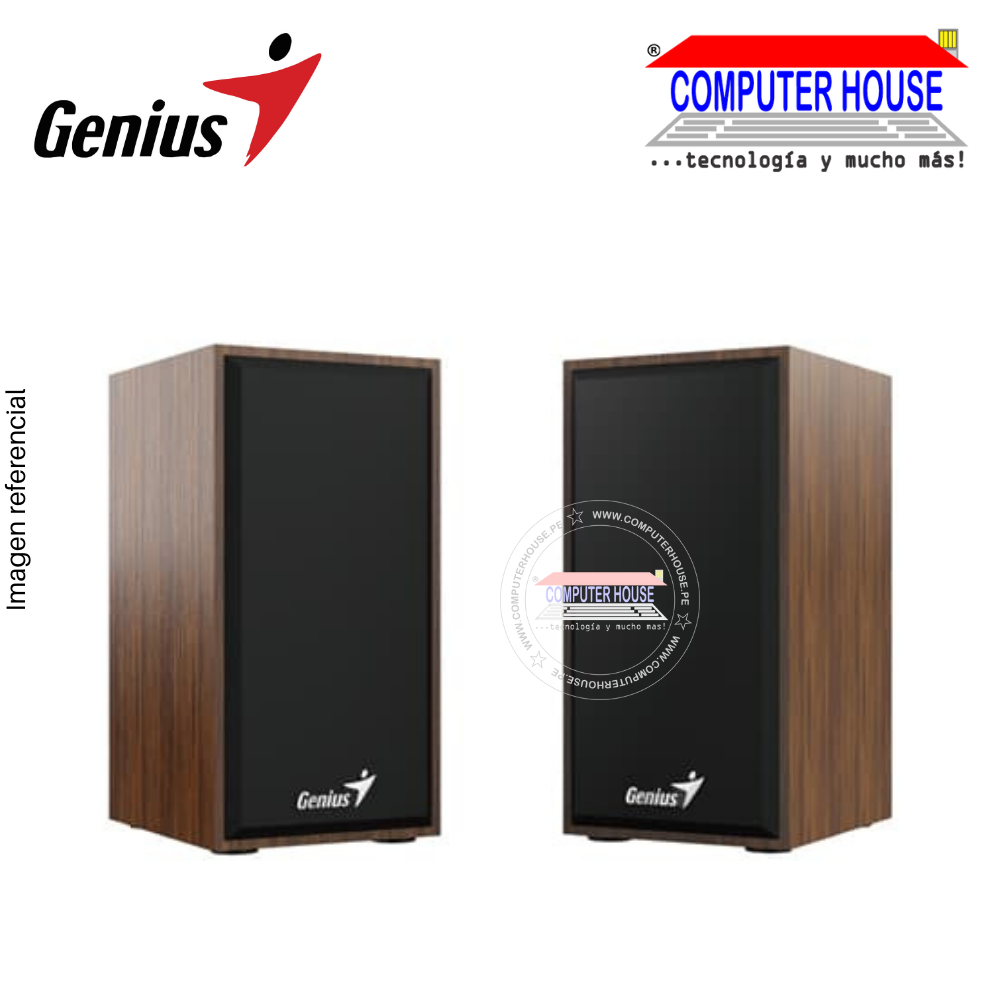Speakers 2.0 GENIUS HF180, 6W. USB + 3.5mm (31730029401) 