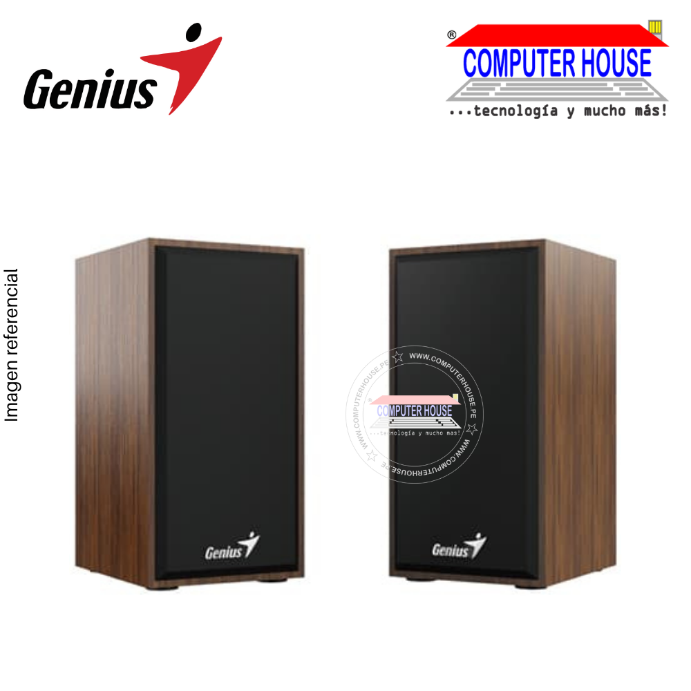 Parlantes GENIUS SP-HF180 6W (2 x 3W), Control de volumen, Black, USB 2.0 + Jack (31730029400)