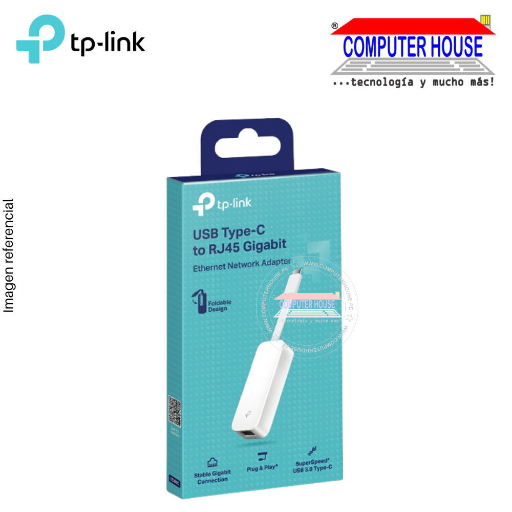 Adaptador de Red TP-LINK UE300C USB Type-C a RJ45 Gigabit Ethernet