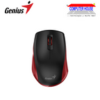 GENIUS NX-8006S Wireless Mouse, Blueeye, Silent Red, USB Receiver. 