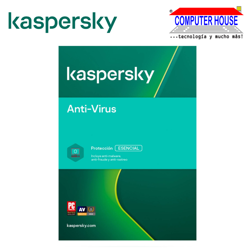 Antivirus KASPERSKY Esential, 1 PC 1 Año.