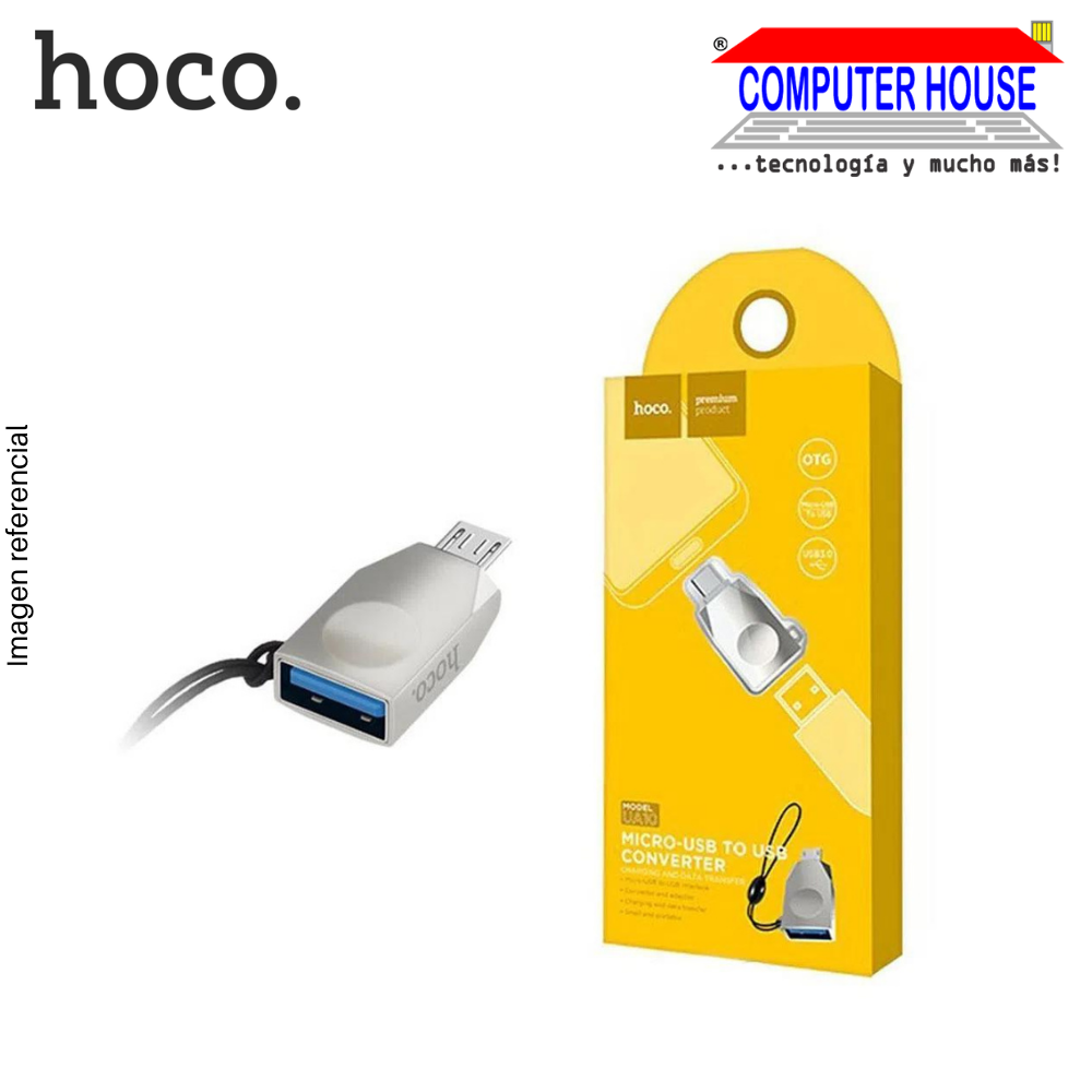 Adaptador OTG HOCO USB 3.0 a conexión Micro USB (V8)