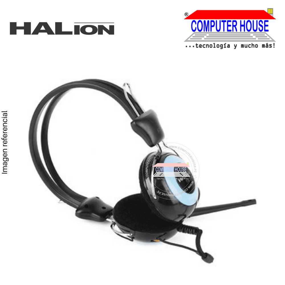 Audífono HALION T30, con micrófono, colores, 3.5mm.