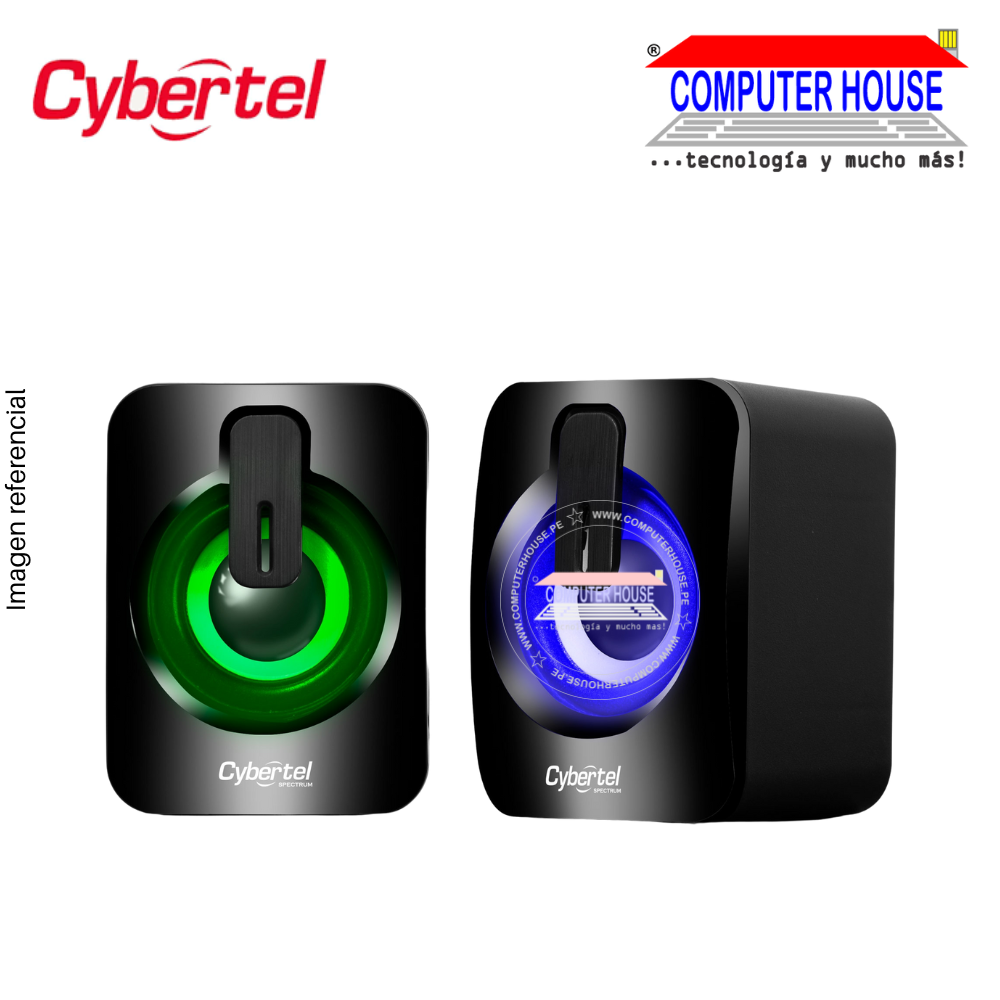 Parlantes 2.0 CYBERTEL S303 Spectrum, USB.