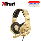 Audífono alámbrico TRUST Radius GXT310D, Desert Camo, Jack 3.5mm, PC/Laptop.