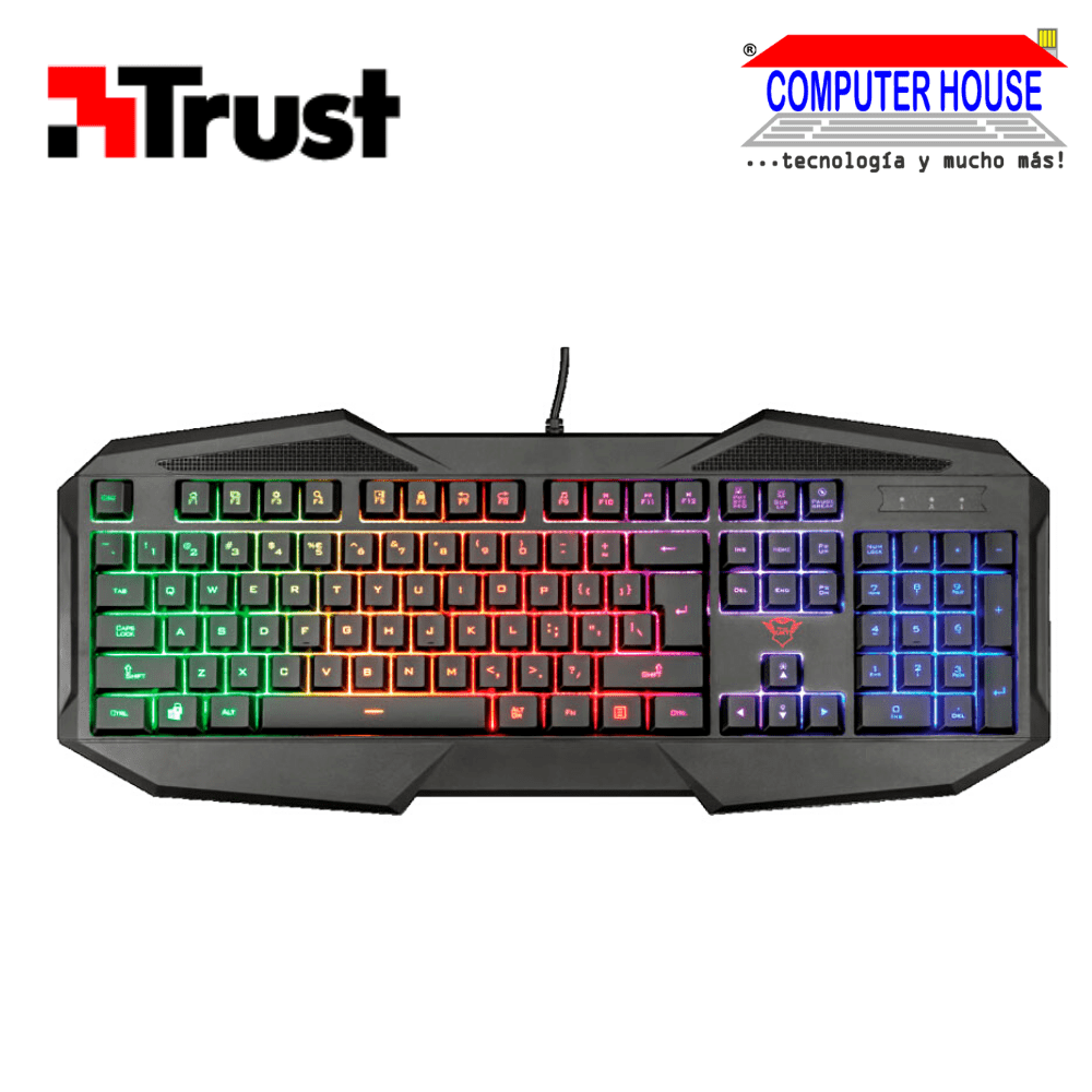 Teclado TRUST GXT 830-RW Avonn RGB, USB.