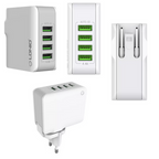 LDNIO USB to MICRO 4 PORTS AUTO-ID 4.4A charger