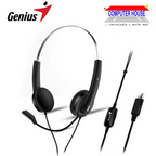 Audífono alámbrico GENIUS HS-220U Street Style con micrófono salida USB (31710020400)