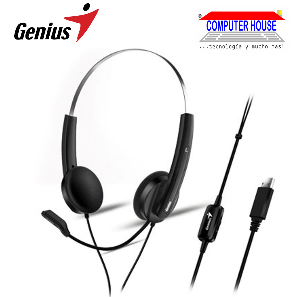 GENIUS HS-220U Street Style wired headset with microphone USB output (31710020400) 
