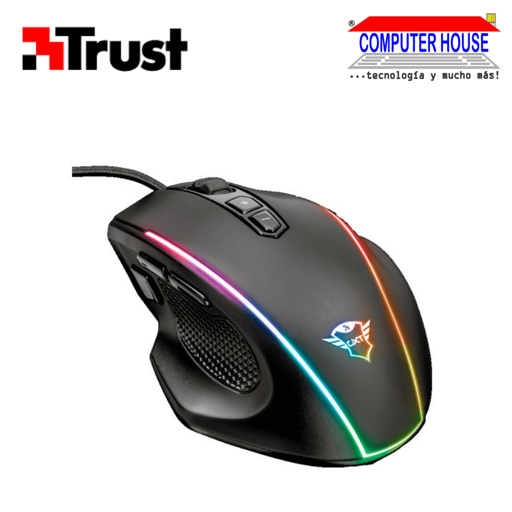 TRUST CELOX GXT165 Gamer wired mouse USB connection.