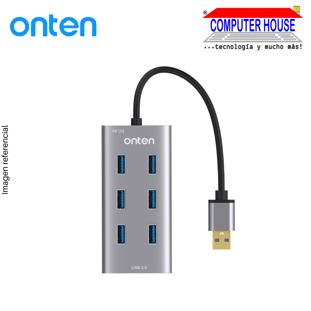 Extensión USB ONTEN 7 puertos USB 3.0, Hub USB (OTN-8108)