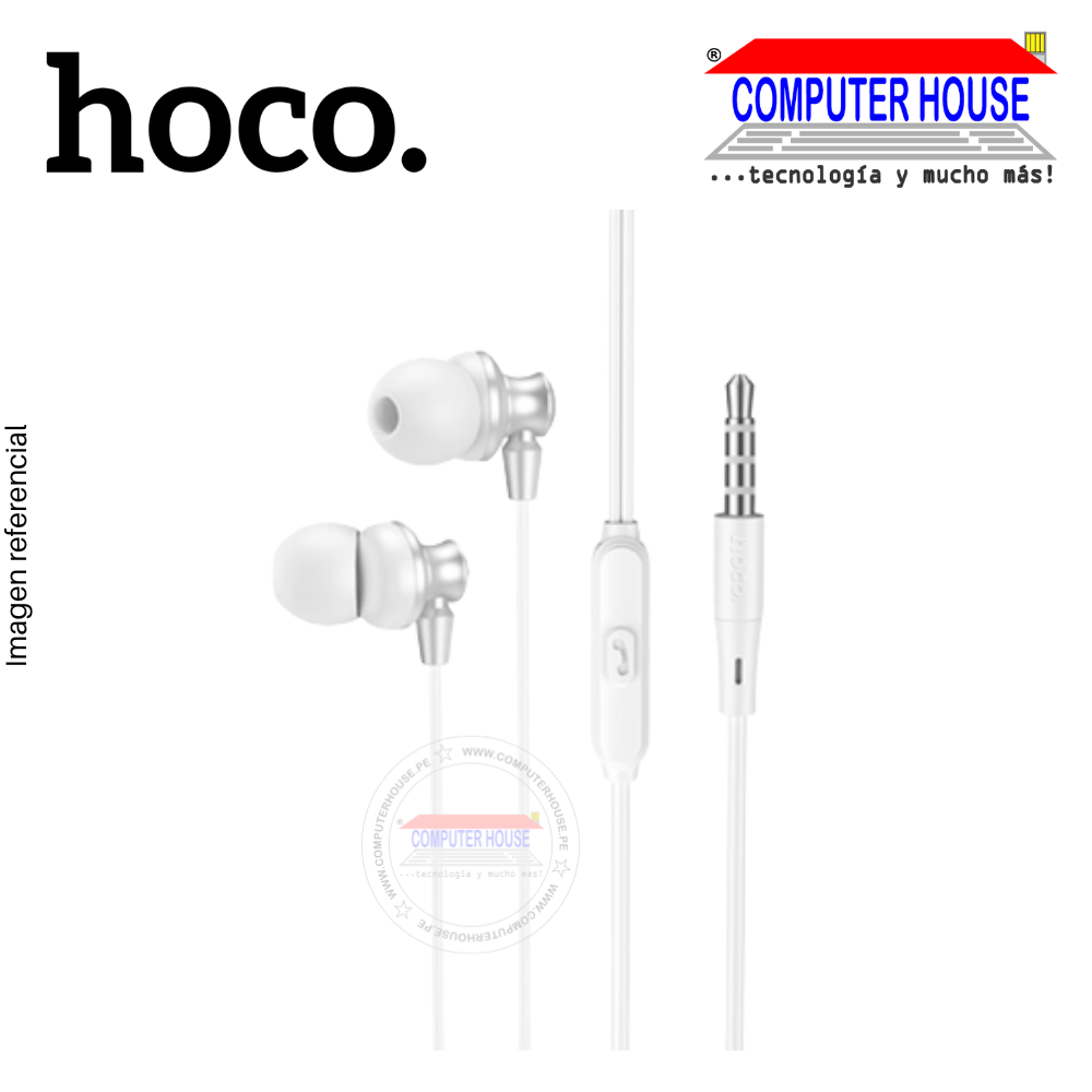 Audífono alámbrico HOCO M98 con microfono.