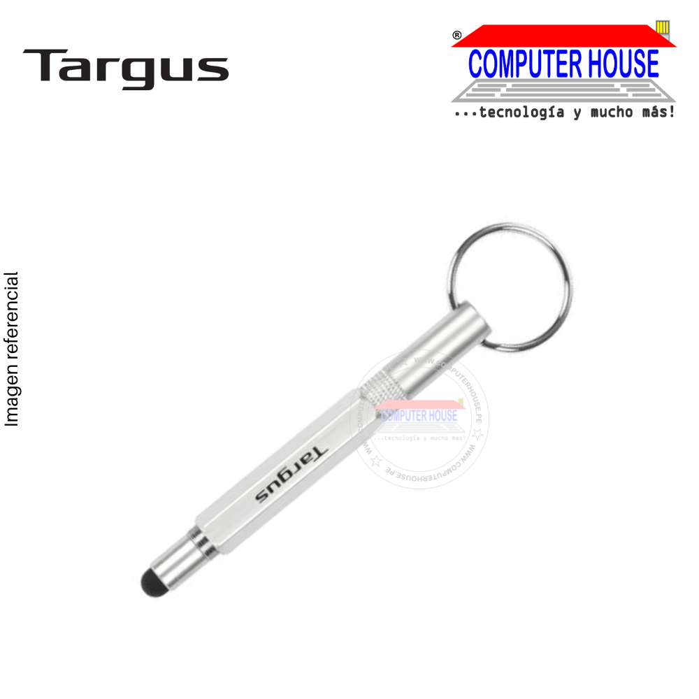 Lápiz para Tablet TARGUS 5 en 1 Multi-Tool, Llavero Stylus, Grey. (AMM172GL)