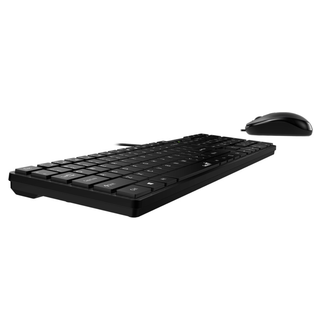 GENIUS Slimstar C126 Wired Keyboard + Mouse Kit, USB-A Connection.