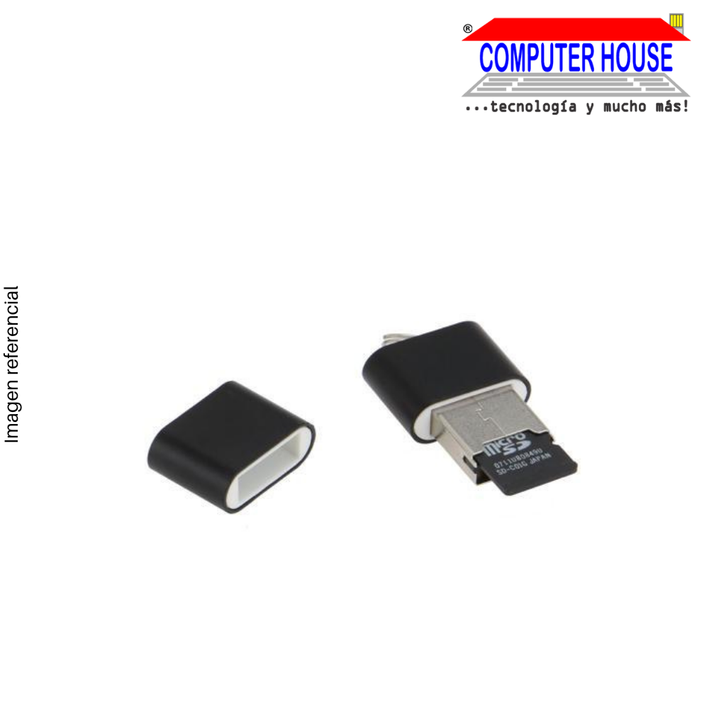 Adaptador DAYCELL Micro SD a USB negro, card reader, lector de memoria SD (SY-T18)