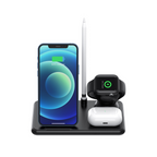 XO XO-W58 Wireless Charger, 4 in 1 (Smartwatch, Smartphone, Pencil and Headphones), 15W.