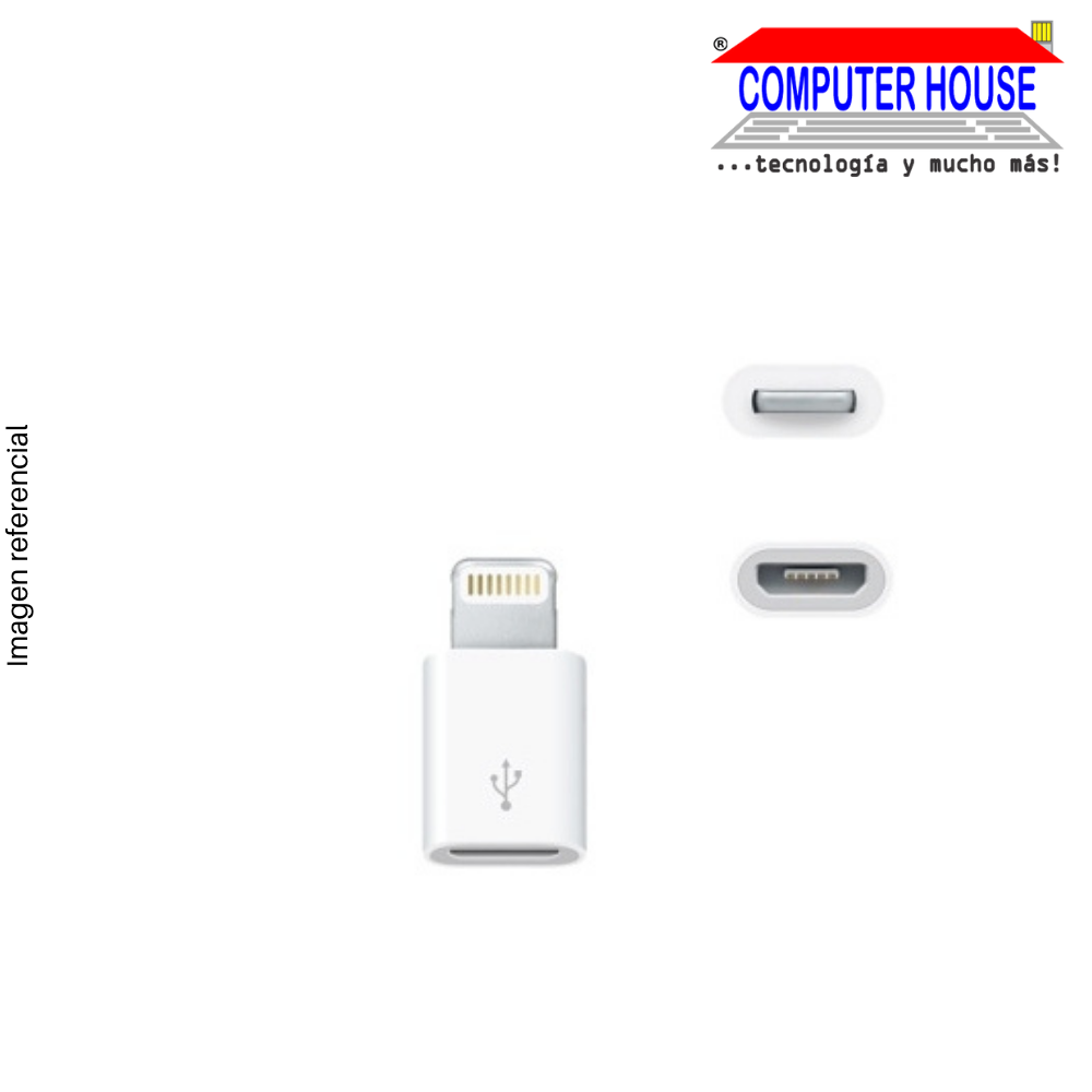 Adaptador OTG Micro USB(V8) a Lightning(Iphone) – COMPUTER HOUSE