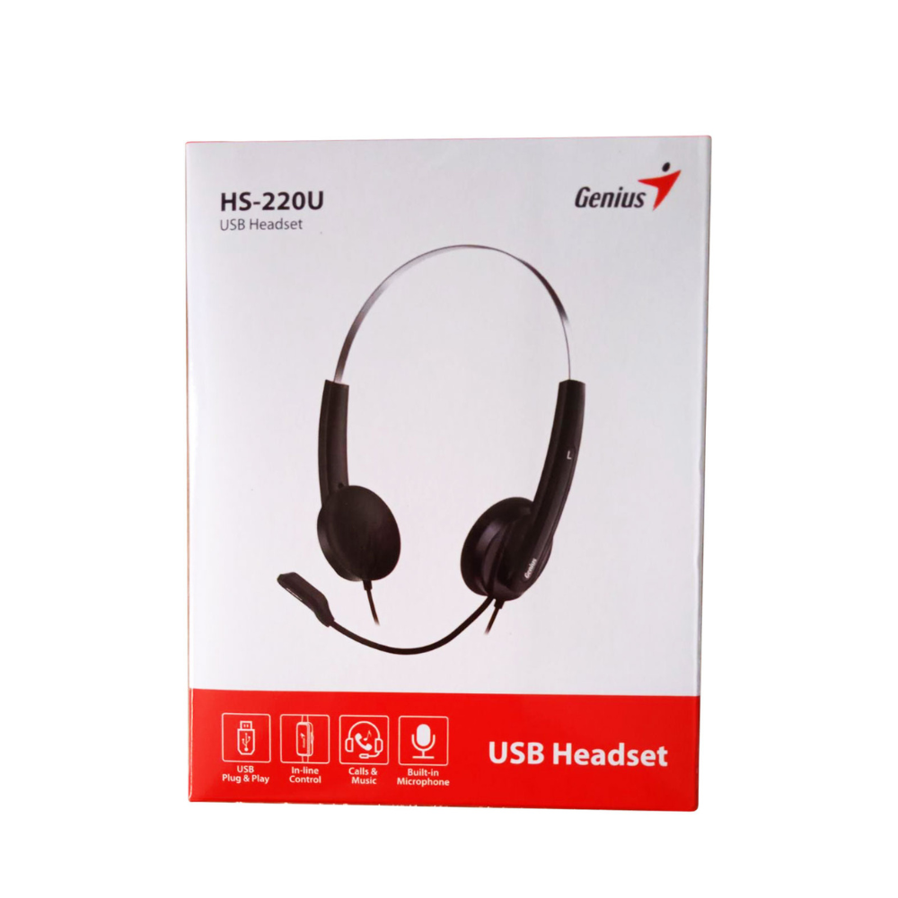 GENIUS HS-220U Street Style wired headset with microphone USB output (31710020400) 
