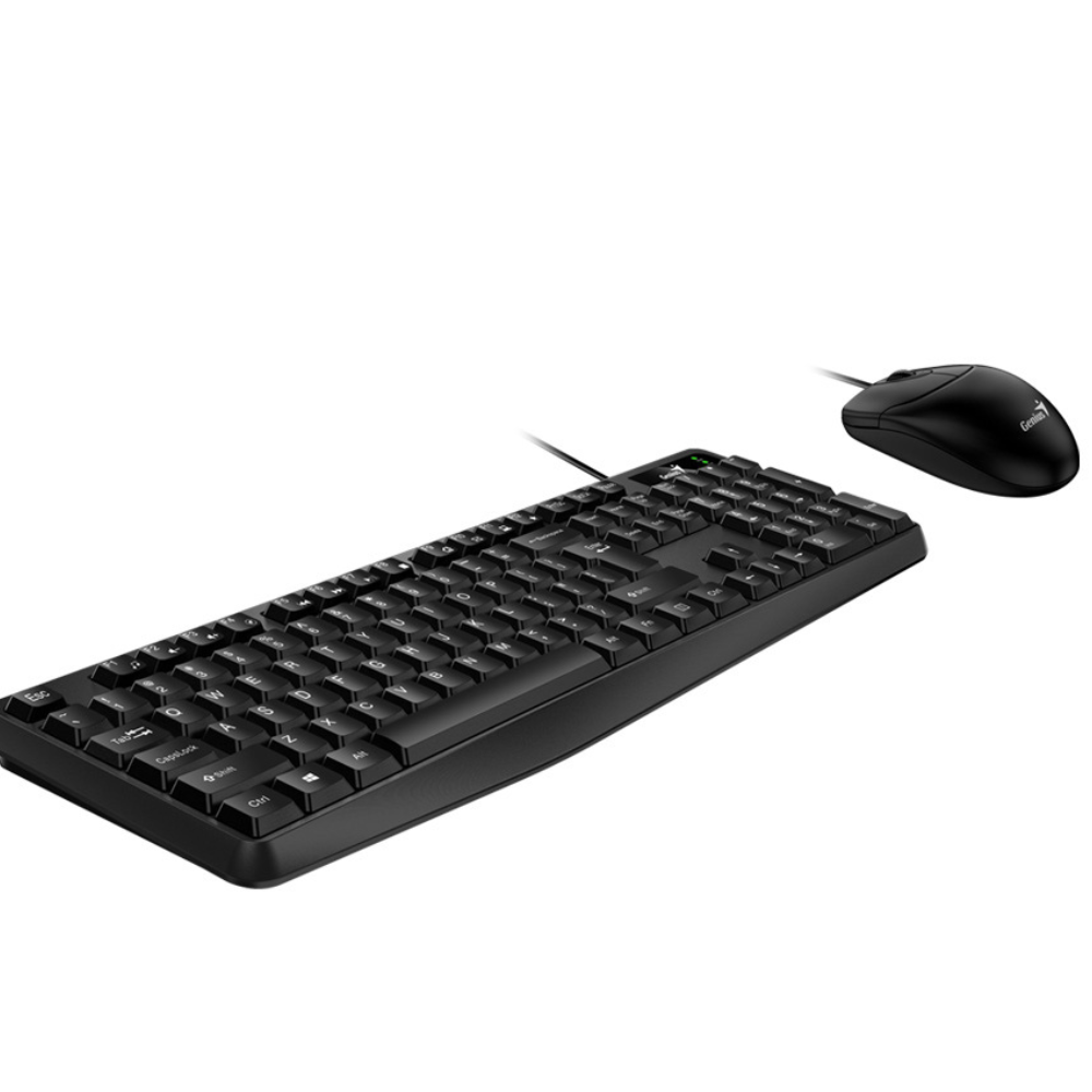 GENIUS KM-170 Wired Keyboard + Mouse Kit, USB-A Connection.