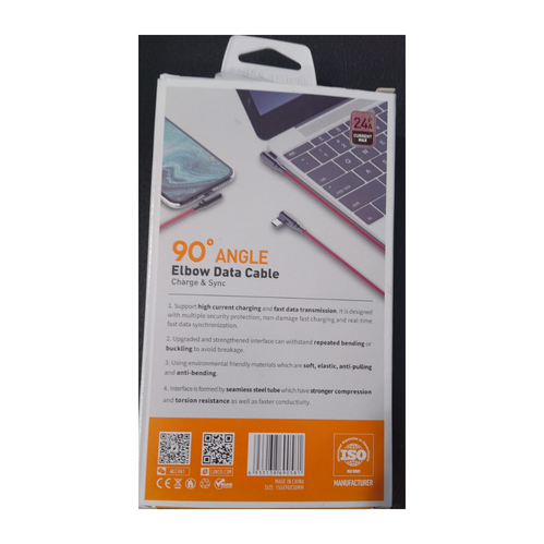 LDNIO USB to MICRO 90º Angle LS422 Cable