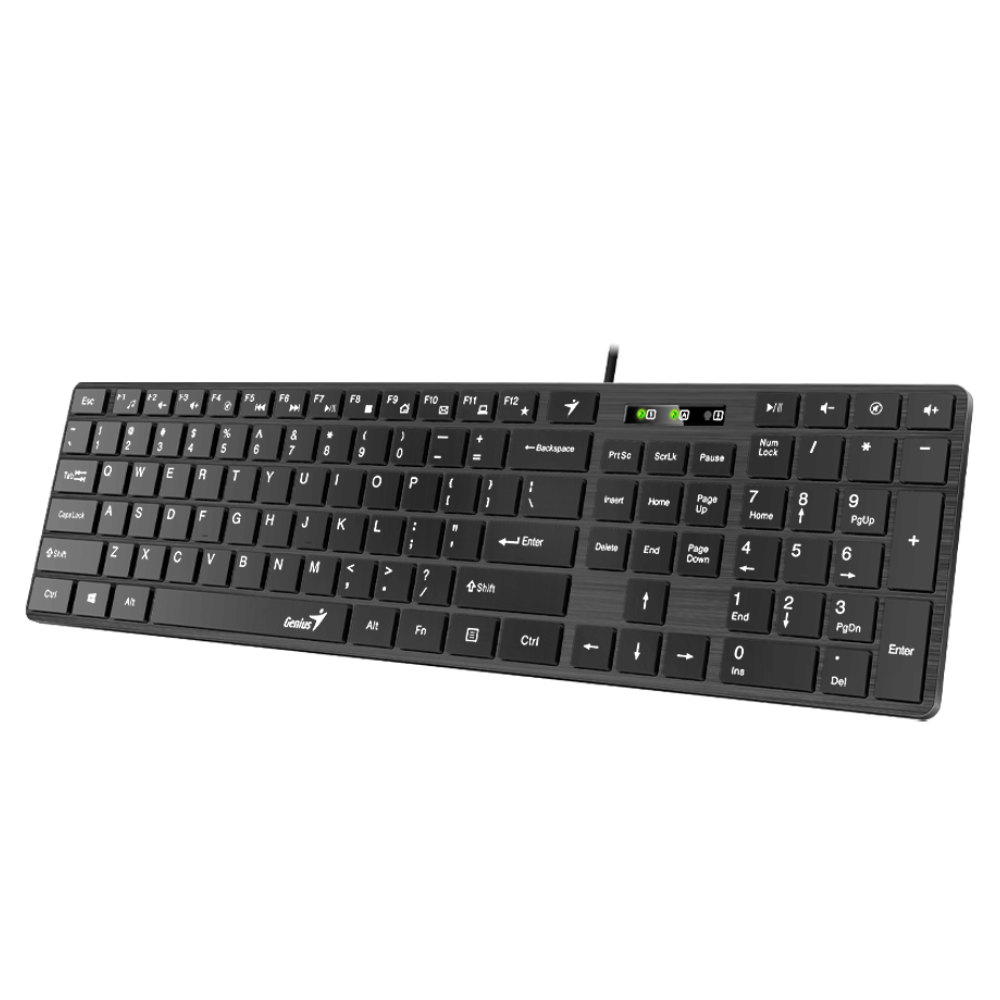 GENIUS Slimstar 126 wired keyboard (31310017401) USB connection. 