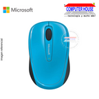 MICROSOFT WRLS MOB 3500 Wireless Mouse, LIGHT BLUE, USB Receiver.