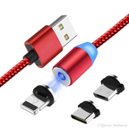 Smartphone Cable X-CABLE 3 in 1 Magnetic Metal Lightning/Type-C/V8