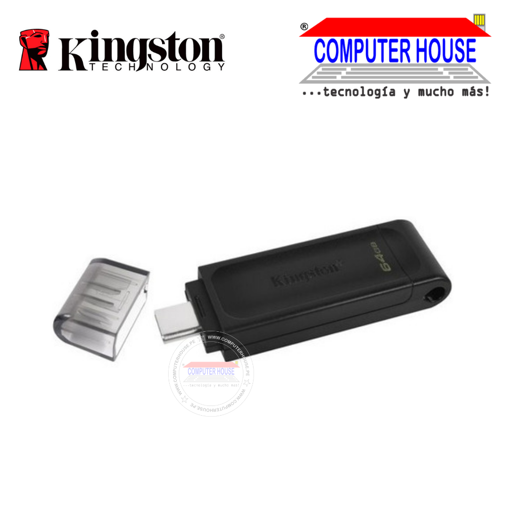 Memoria USB KINGSTON 64GB, DT70 Tipo C (DT70/64GB)