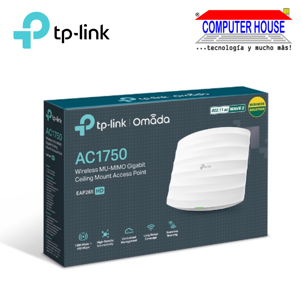 Access Point/Repetidores TP-LINK EAP265 AC1750 Gigabit Inalámbrico de Doble Banda con Montaje de Techo