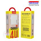 LDNIO USB to MICRO 4 PORTS AUTO-ID 4.4A charger