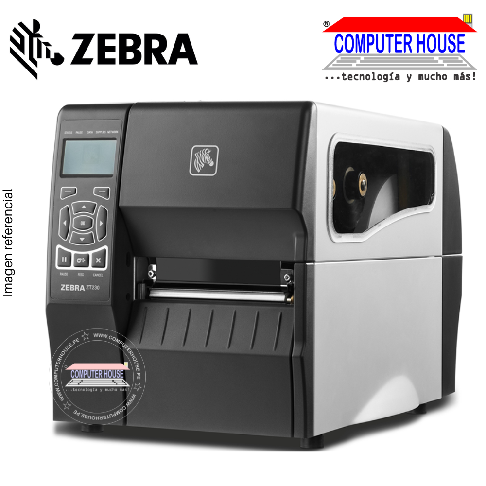 Impresora ZEBRA Ticketera Térmica ZT230 Conexion Serial y USB (ZT23042-T01000FZ)