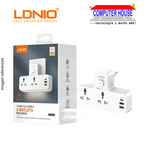 Supresor de Picos LDNIO SC2311 conexión 2 Tomas universales + 2 USB 3.4A + 1 USB Tipo C 20W con boton de encendido + linterna