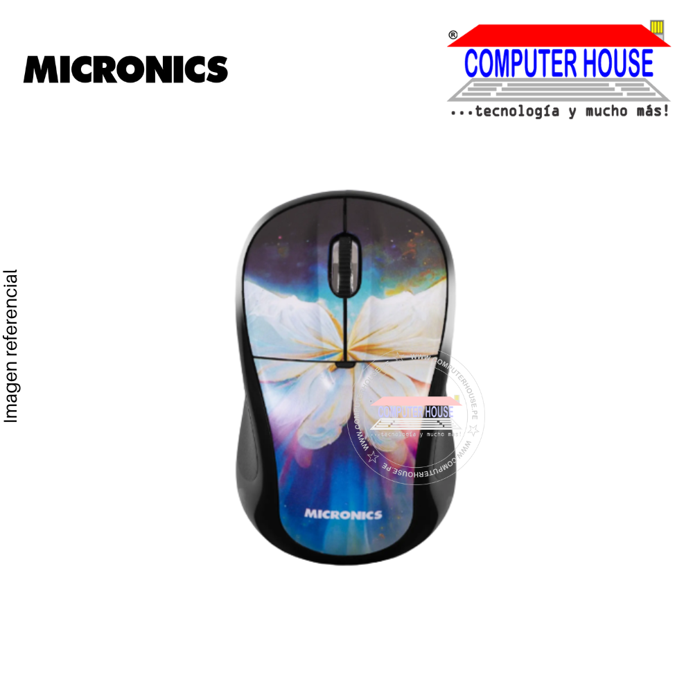 MICRONICS Mouse inalámbrico DIVINE MIC M726 conexión USB.