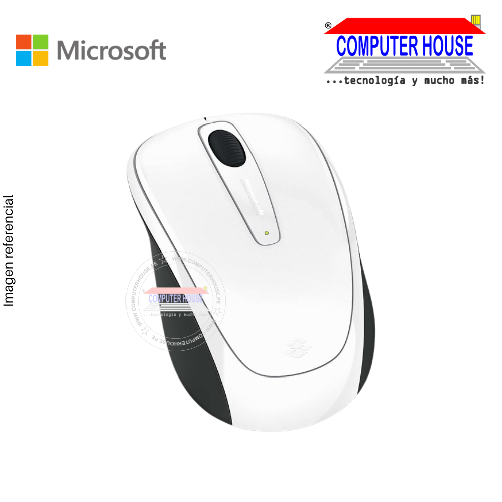MICROSOFT Wireless Mobile 3500 Wireless Mouse, USB Receiver.