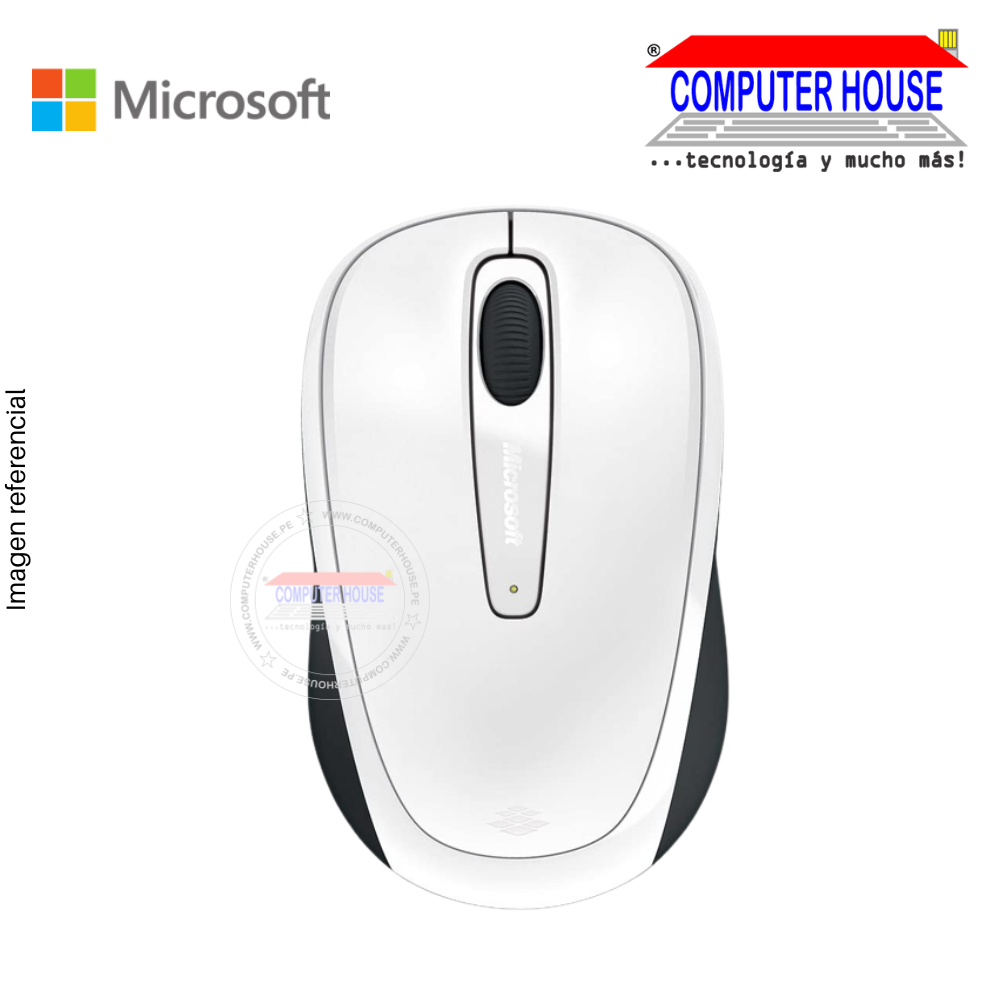 MICROSOFT Wireless Mobile 3500 Wireless Mouse, USB Receiver.