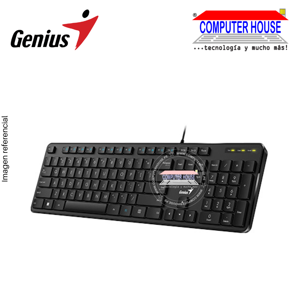 GENIUS SLIMSTAR M200 wired keyboard (31310019401) USB connection. 