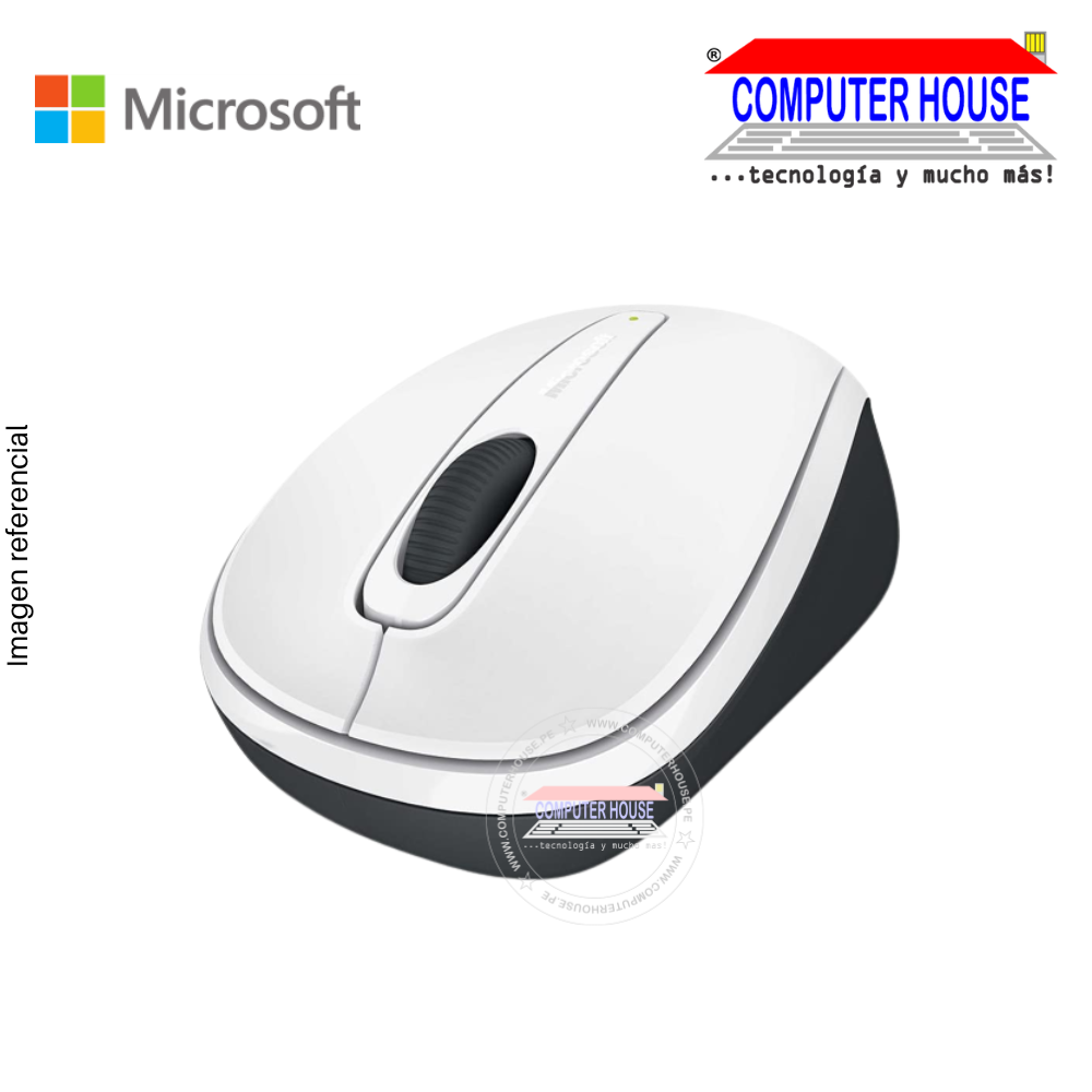 MICROSOFT Wireless Mobile 3500 Wireless Mouse, USB Receiver.