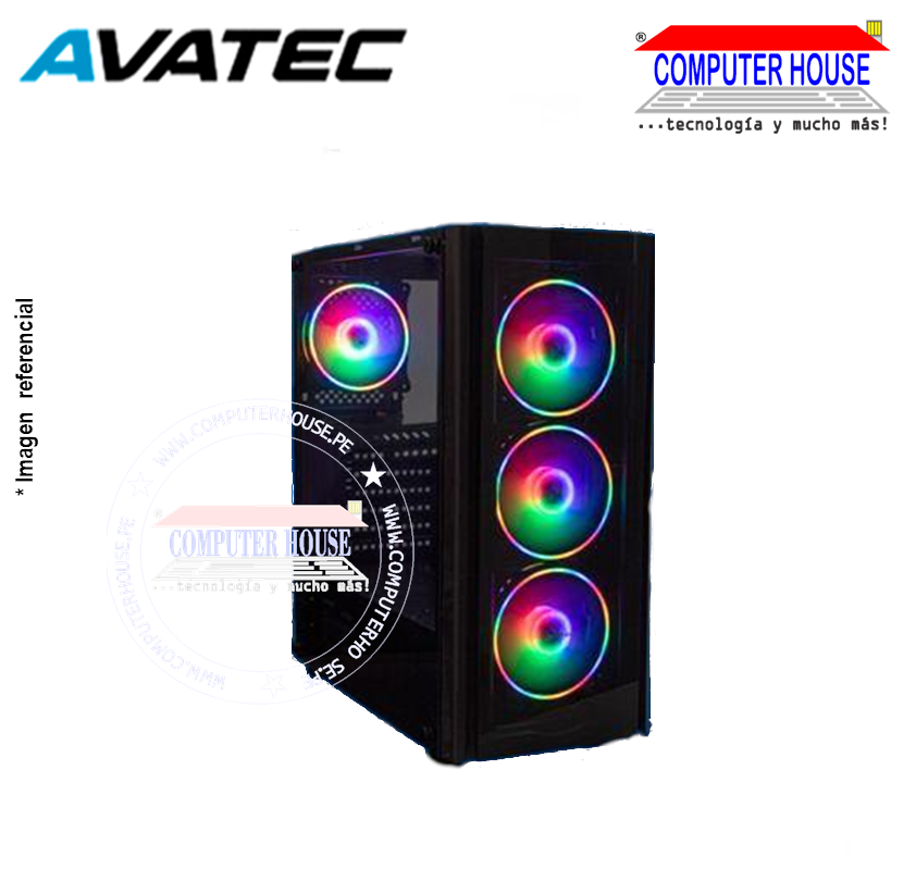 Case AVATEC CCA-4505B + Fuente real 550W