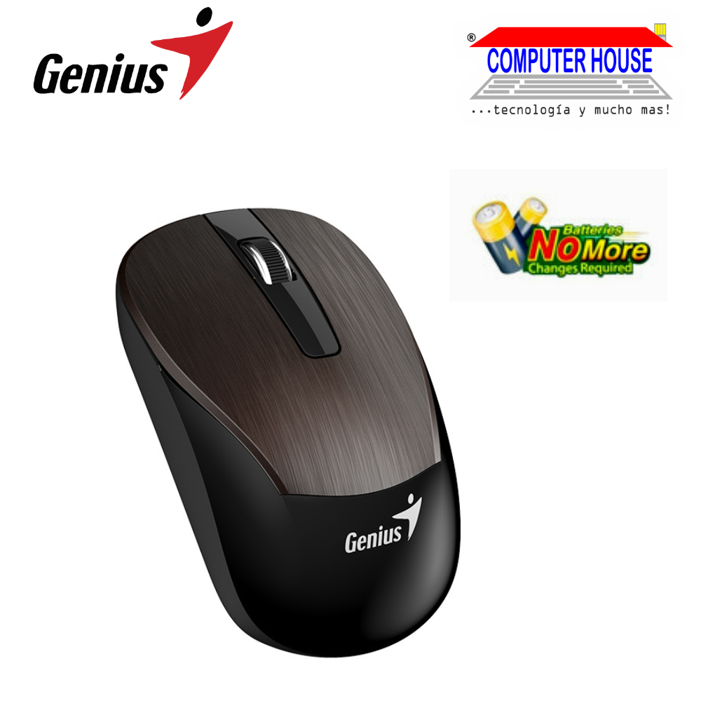 GENIUS ECO-8015 Blueeye Wireless Mouse with Rechargeable Battery, USB Receiver.