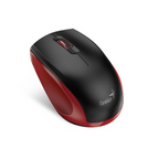 GENIUS NX-8006S Wireless Mouse, Blueeye, Silent Red, USB Receiver. 