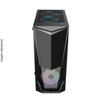 Case 1St Player DK-3, Black, WITHOUT SOURCE, transparent side, RGB.