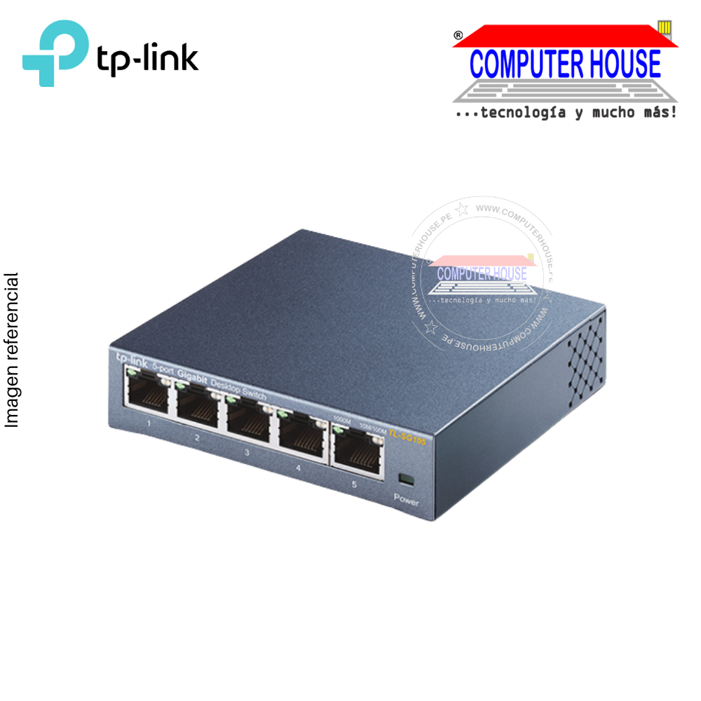 TP-LINK TL-SG105E, Switch Gigabit 5 puertos 10/100/1000 Mbps