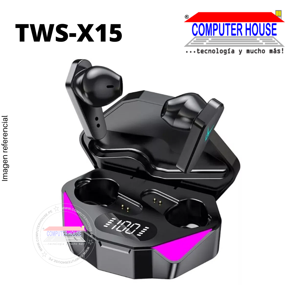 Audífonos BLUETOOTH TWS-X15 Gaming