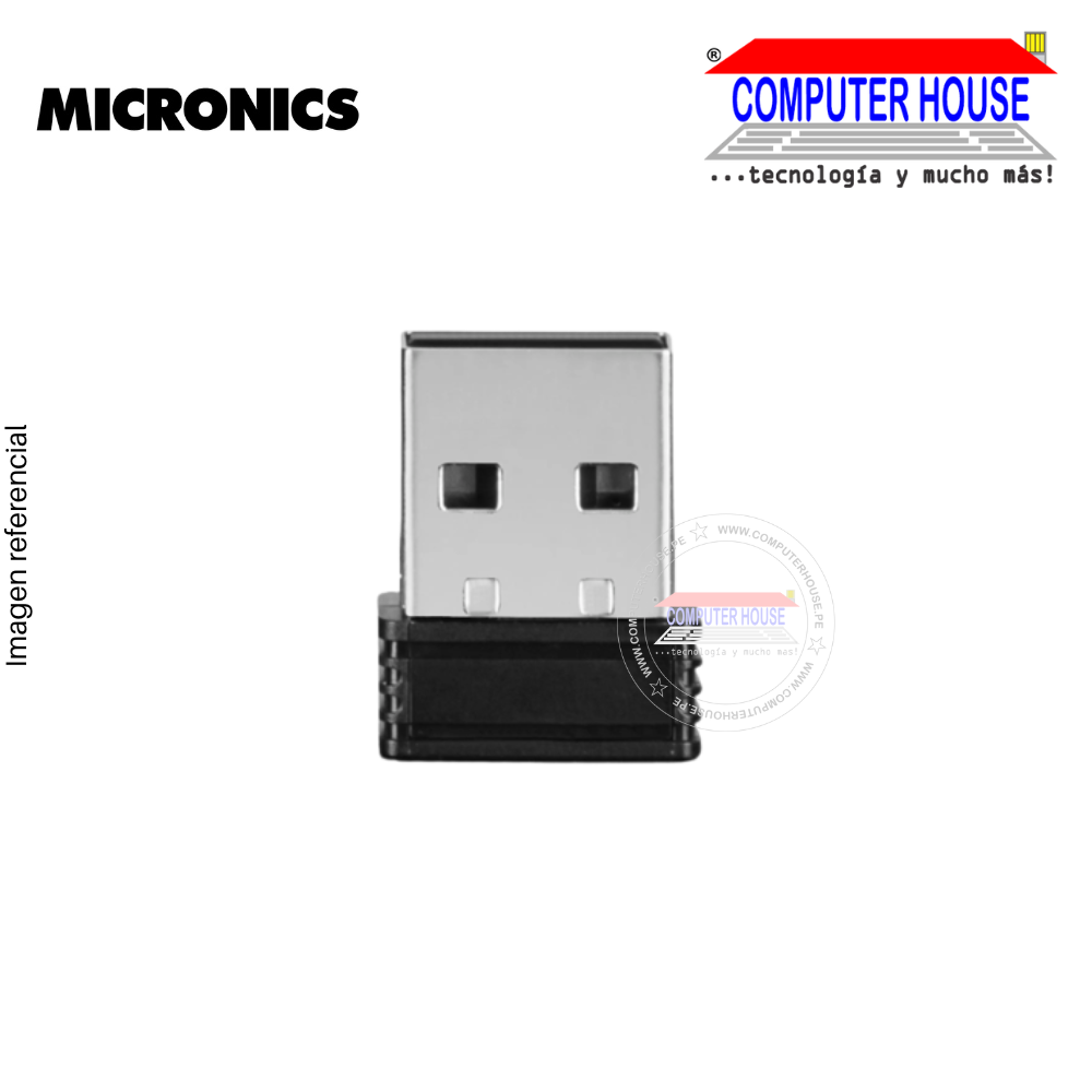 MICRONICS Mouse inalámbrico BABYLON MIC M721 RECARGABLE conexión USB.