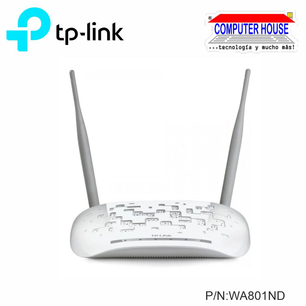 Repetidor TP-LINK 801ND Access Point, 300 Mbps 2 antenas (TL-WA801ND)