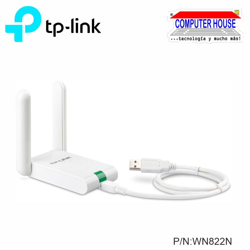 TP-LINK Adaptador WiFi TL-WN822N, 300Mbps USB.