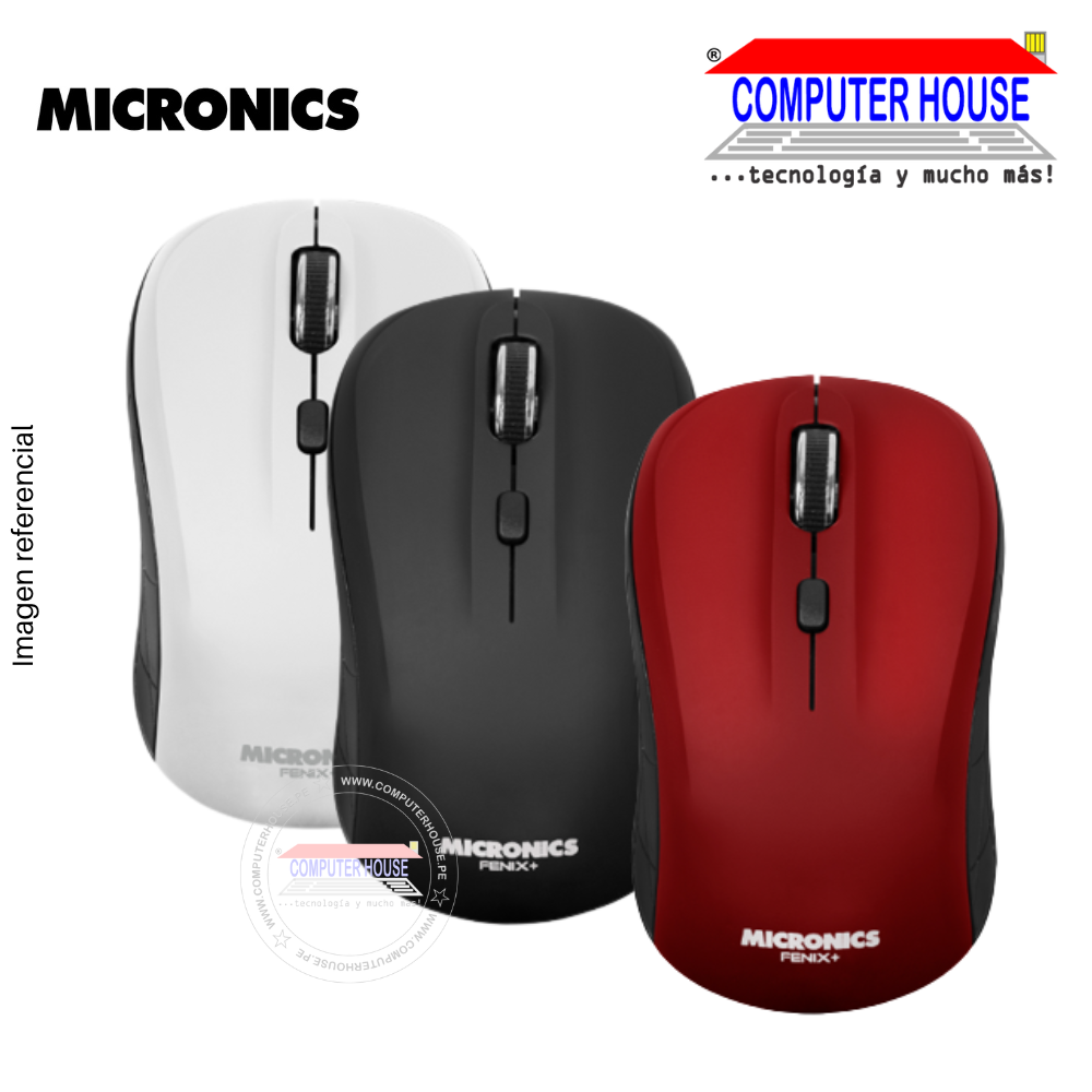 MICRONICS Mouse inalámbrico FENIX MIC M720DB conexión USB  Bluetooth.