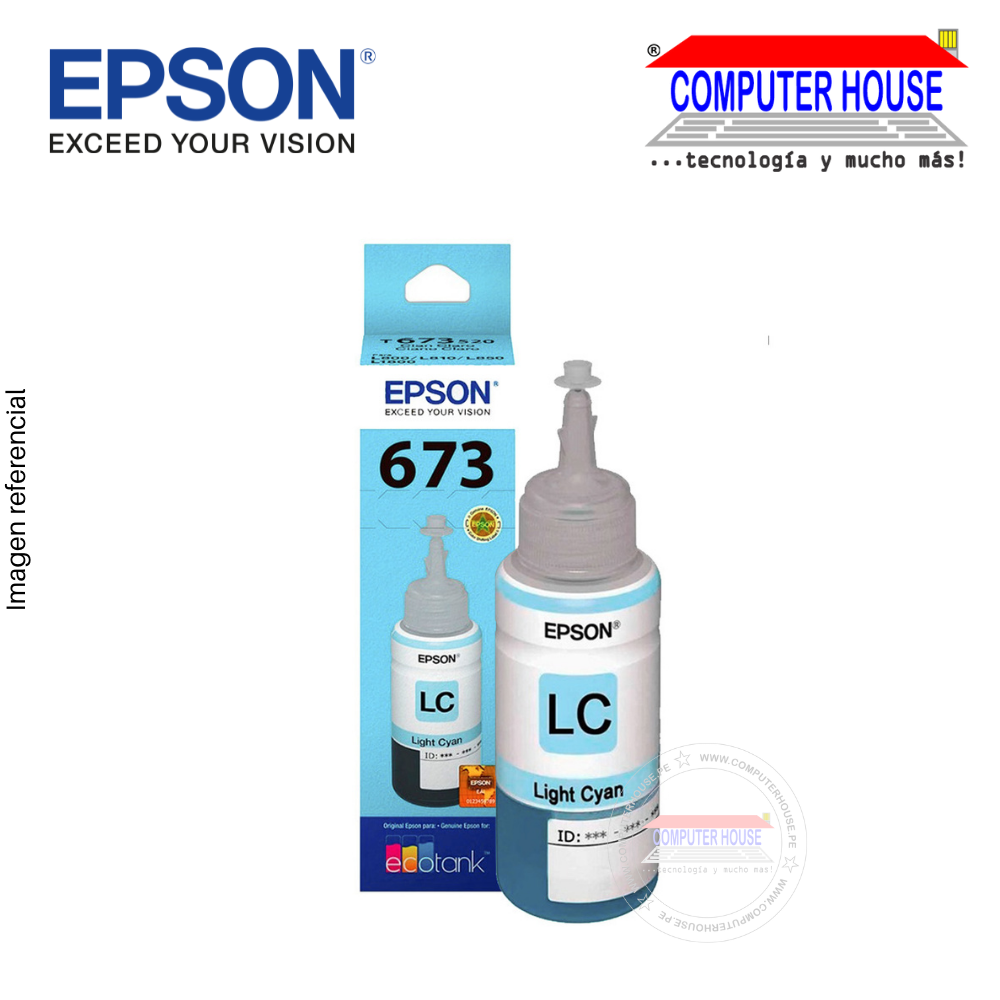 EPSON 673 Light Cyan Ink