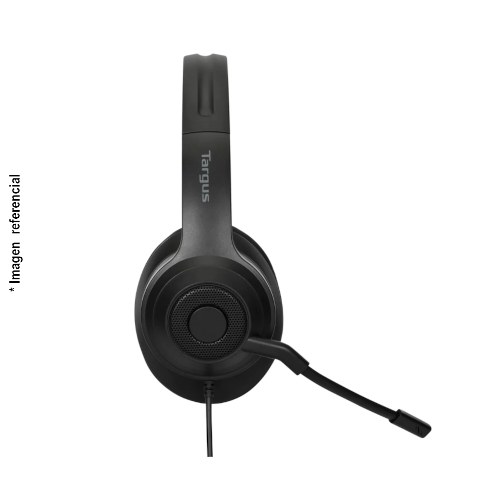 Audífonos Alámbricos TARGUS B2B USB Stereo Over-Ear con Micrófono Black (AEH102TT)